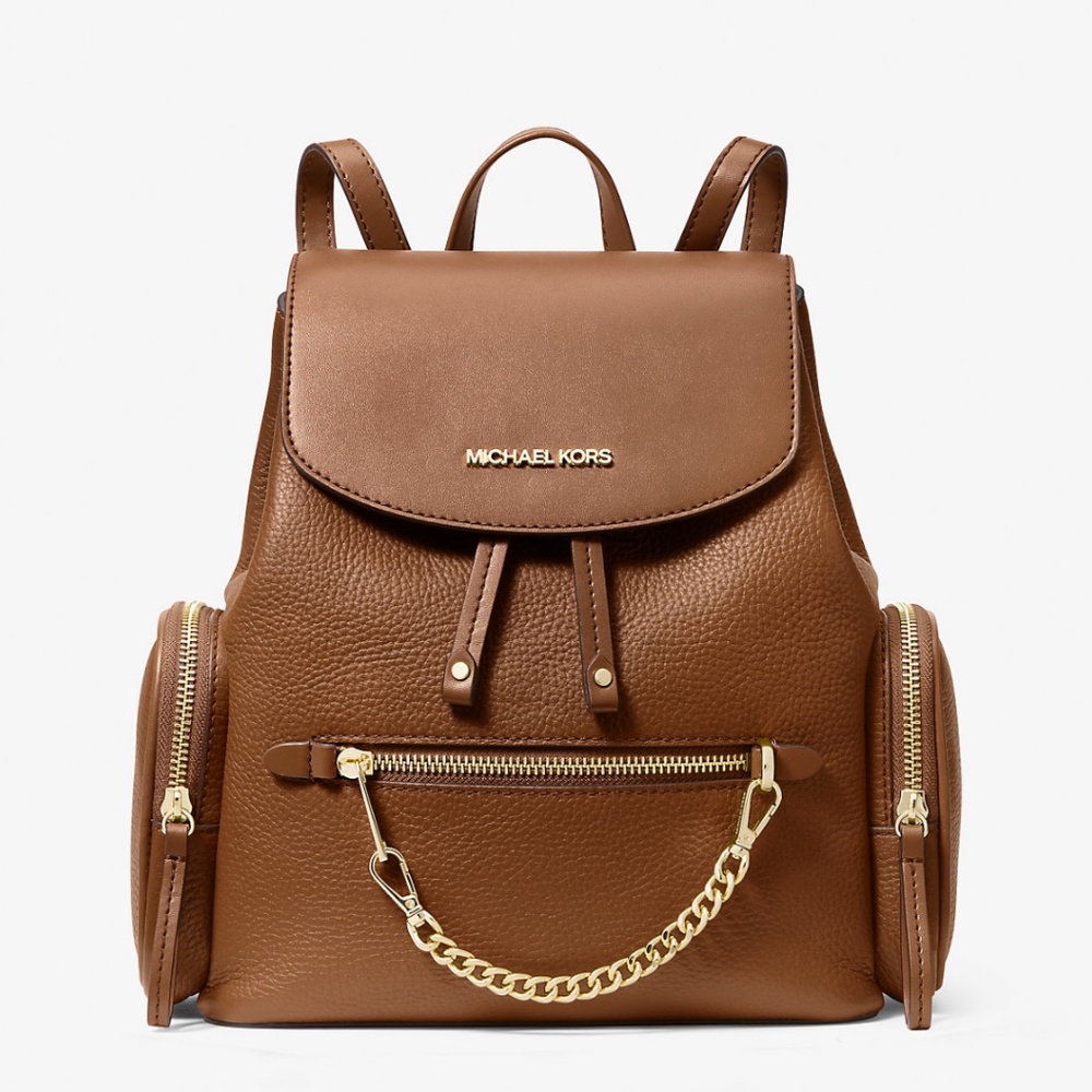 Michael Kors Jet Set Medium Pebbled Leather Backpack